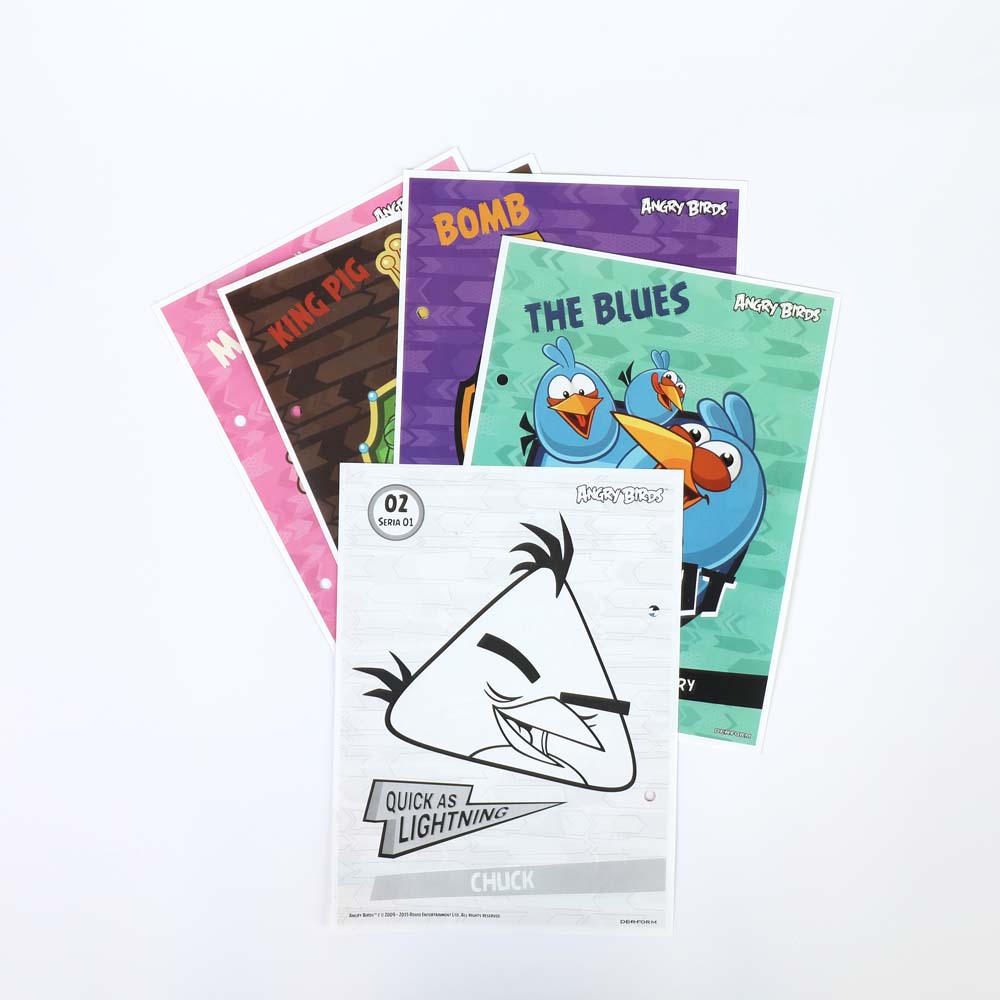Ab A5 Ring Binder Inserts أنجري بيردز: إدراج الموثق حلقة a5