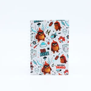 AB Spiral Notebook A5 Lines - Red Alert أب دفتر ملاحظات حلزوني أ5 خطوط - تنبيه أحمر