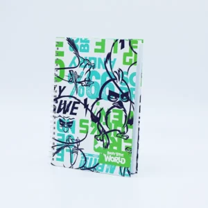AB Spiral Notebook A5 Lines - Angry Green أب دفتر ملاحظات حلزوني خطوط أ5 - أخضر غاضب