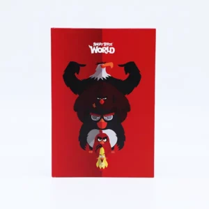 AB Notebook A4 Squares - Red Mix Characters أب دفتر المربعات أ4  - أحرف المزيج الأحمر