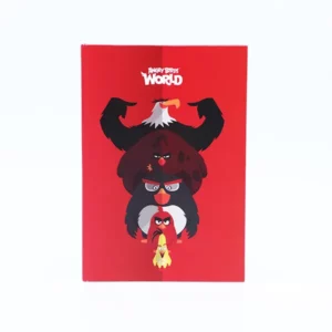 AB Notebook A4 Blank - Red Mix Characters أب دفتر فارغ  أ4- أحرف مزيج أحمر