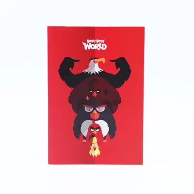 AB Notebook A4 Blank – Red Mix Characters أب دفتر فارغ  أ4- أحرف مزيج أحمر