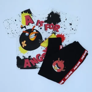 AB Boys Set - A IS FOR ANGRY أنجري بيردز غاضب ملابس- أولاد