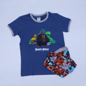 AB Nightwear Set Boys Bomb طقم  ملابس نوم  الطيور الغاضبة